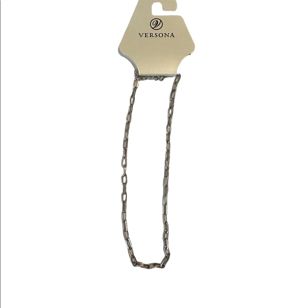 Versona FD V Silver Chain Necklace